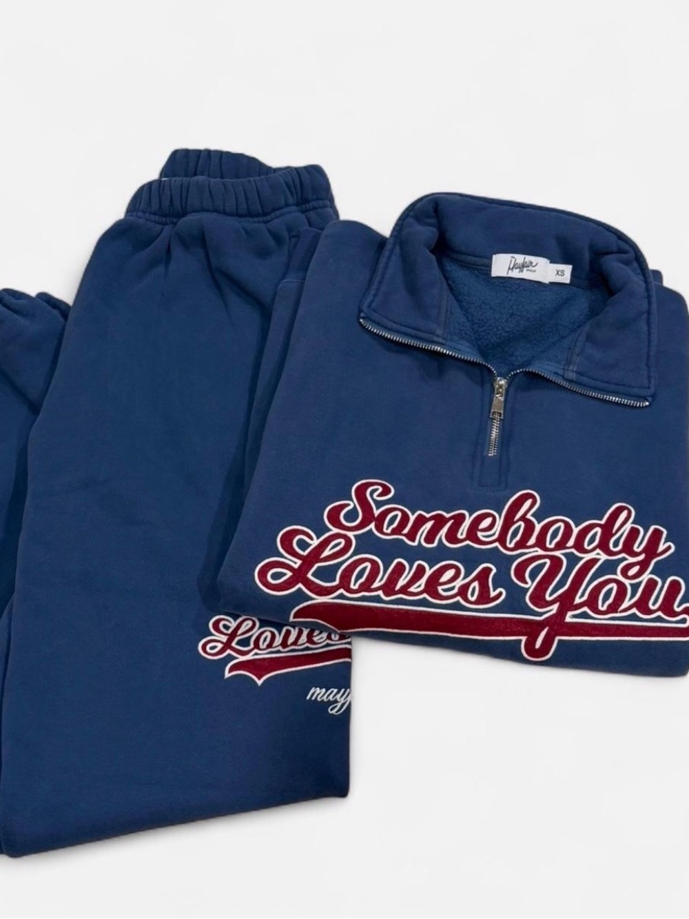 The Mayfair Group “Somebody Loves You” quarter zip set